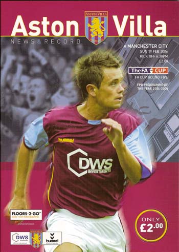 Aston Villa FC v Manchester City FC